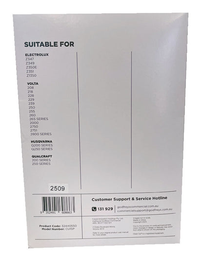 Clean Up CU15P Paper Vacuum Cleaner Bags (32440550)