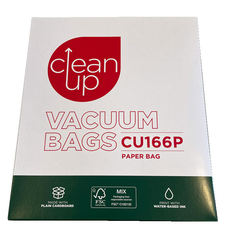 Clean Up CU166P Vacuum Cleaner Bags for Wertheim 3030, 3030T, XL180 and Rondo (32440557)