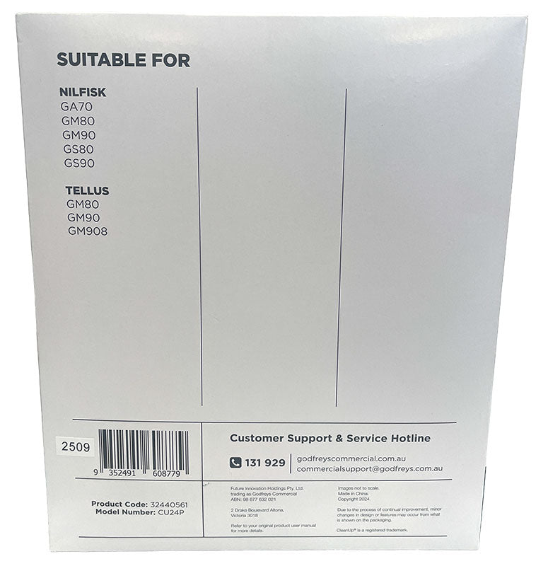 Clean Up CU24 Paper Vacuum Cleaner Bags - 5pk (32440561)