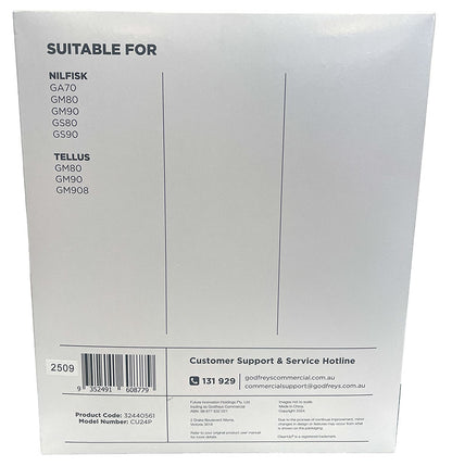Clean Up CU24 Paper Vacuum Cleaner Bags - 5pk (32440561)