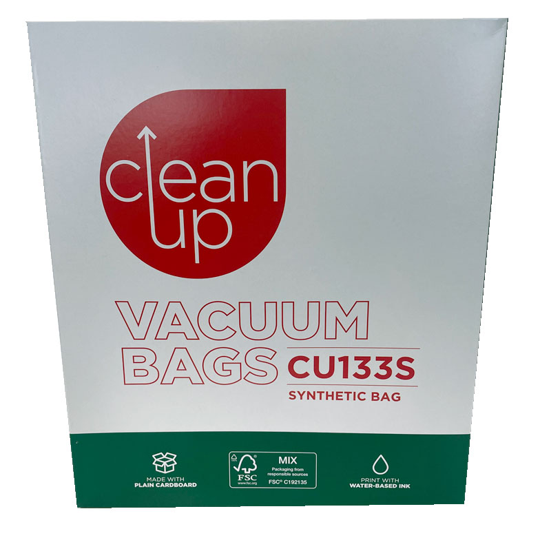 Clean Up CU133S Vacuum Cleaner Bags for Wertheim 4030 Super System and Electrolux Tornado 2800 Series (32440563)