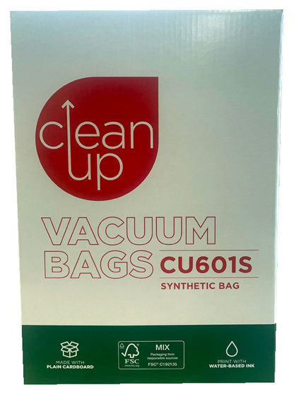 Clean Up CU601 Synthetic Vacuum Cleaner Bags - 5 pk (32440570)