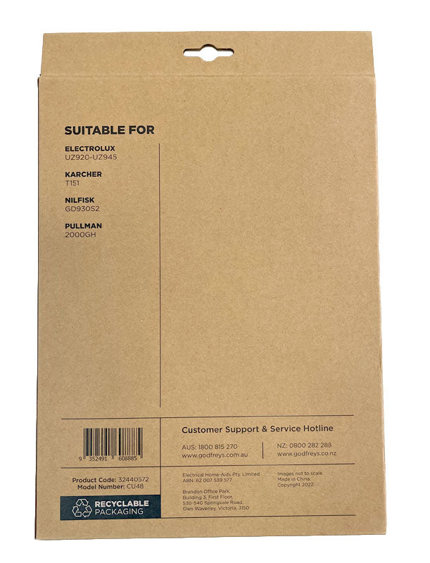 Clean Up CU48 Paper Vacuum Cleaner Bags (32440572)