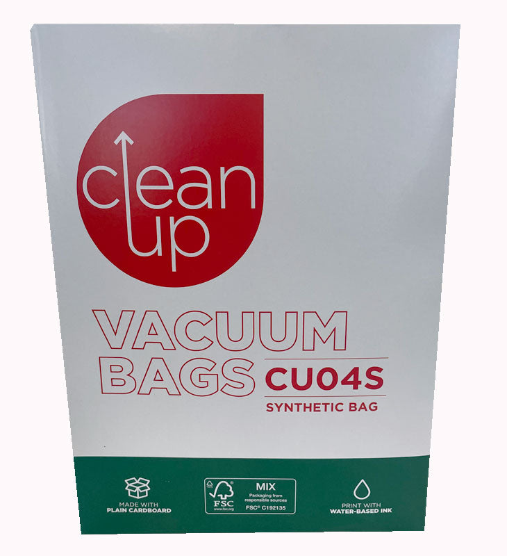 Clean Up CU04S Vacuum Cleaner Bags for Pullman AS4 and PC4 Version 1 models, Pacvac Glide 300 (32440576) 