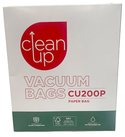 Clean Up CU200P Paper Vacuum Cleaner Bags for Karcher A2004 Vacuum Cleaner - 5pk (32440584)
