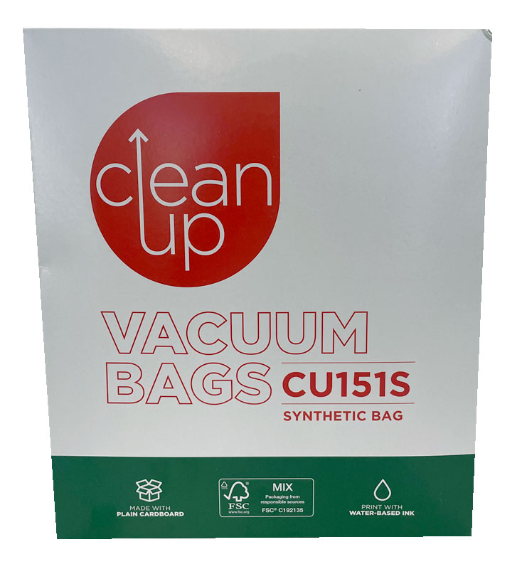 Clean Up CU151S Synthetic Vacuum Cleaner Dust Bags (32440532)
