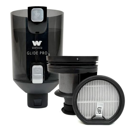 Wertheim WG-701 Glide Pro 2-in-1 Hard Floor Cleaner and Washer Dust Bin with Filter (33158700)