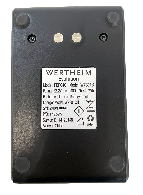 Wertheim Evolution Handstick W7301 Vacuum Cleaner Replacement Battery (33201682)