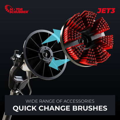 MotorScrubber JET3 Handheld Scrubber with Spray Scrub Technology Starter Kit (MSJET3)#