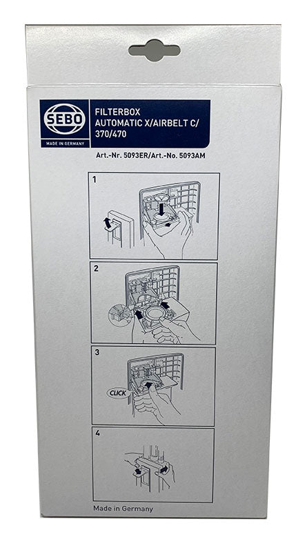 Sebo Filterbox Automatic X, Airbelt C, 370, 470 Vacuum Cleaner Dust Bags (5093ER)