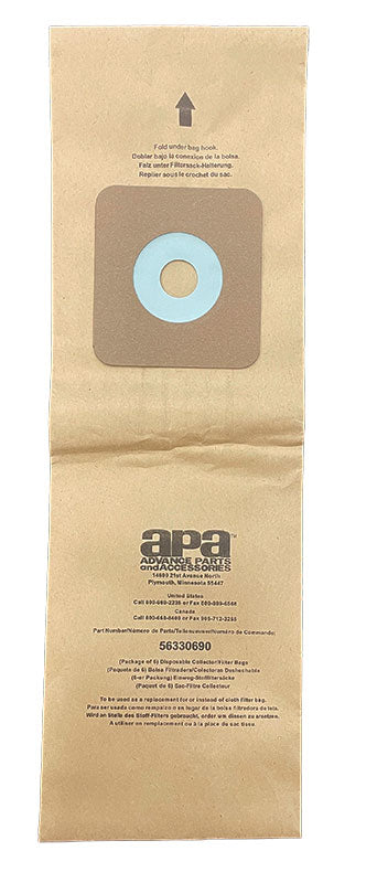 Nilfisk GU700A & XP28 Carpet Retriever Vacuum Cleaner Bags - 6pk (56330690)
