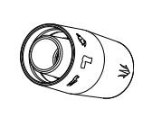 Ryobi RWDV184, RWDV1811 Wet & Dry Compact Vacuum Rubber Adaptor (564705001)
