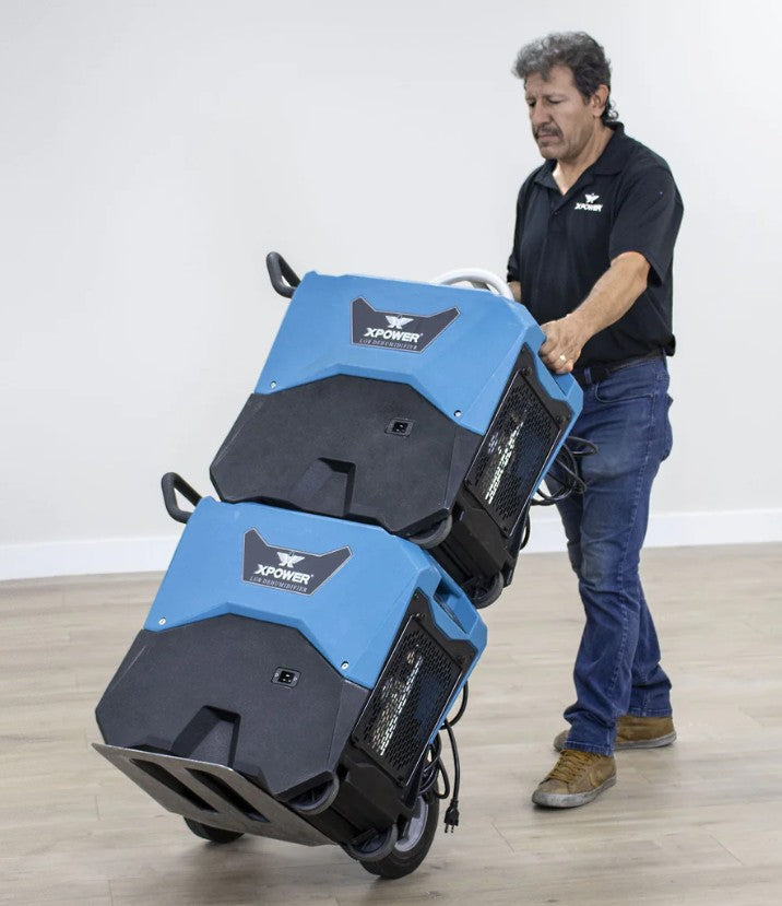 XPOWER 85L Commercial LGR Dehumidifier with Wheels and Mobility Handle (XD-85LH)
