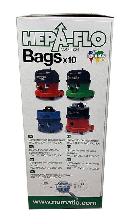 Numatic Henry NVM1CH Hepaflo Synthetic Dust Bags (604015)