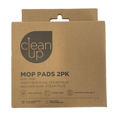 Clean Up Hoover Dual Steam Plus 3631 and Wertheim 3631 Steam Mop Pads 2-Pack (62300479)