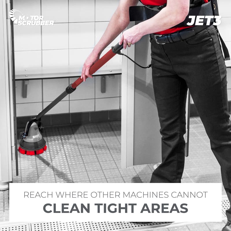 MotorScrubber JET3 Handheld Scrubber with Spray Scrub Technology Starter Kit (MSJET3)#