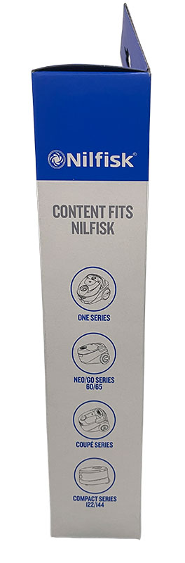 Nilfisk Go, Coupe, One, Force and Compact Series Vacuum Cleaner Bags - 5 pk (78602600)