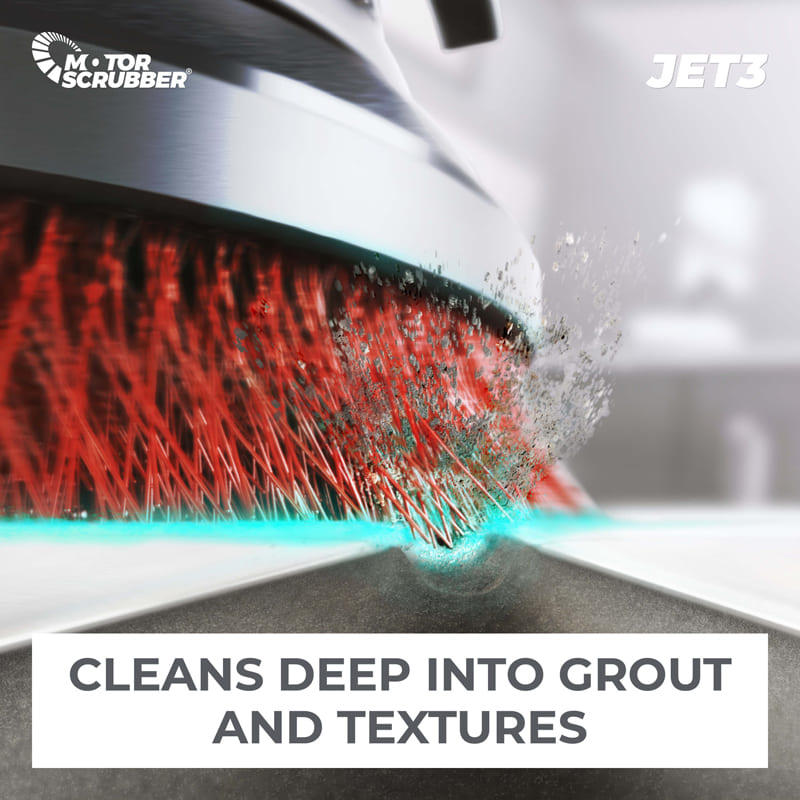 MotorScrubber JET3 Handheld Scrubber with Spray Scrub Technology Starter Kit (MSJET3)#