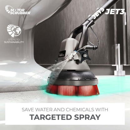 MotorScrubber JET3 Handheld Scrubber with Spray Scrub Technology Starter Kit (MSJET3)#