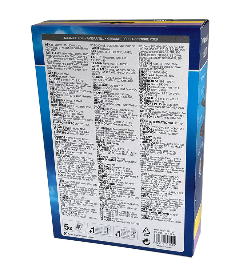 Electrolux, Volta, Airflo Vacuum Cleaner Dust Bags (900196127)