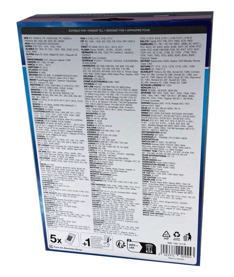 Menalux 1940 Synthetic Vacuum Cleaner Bags (900196131)