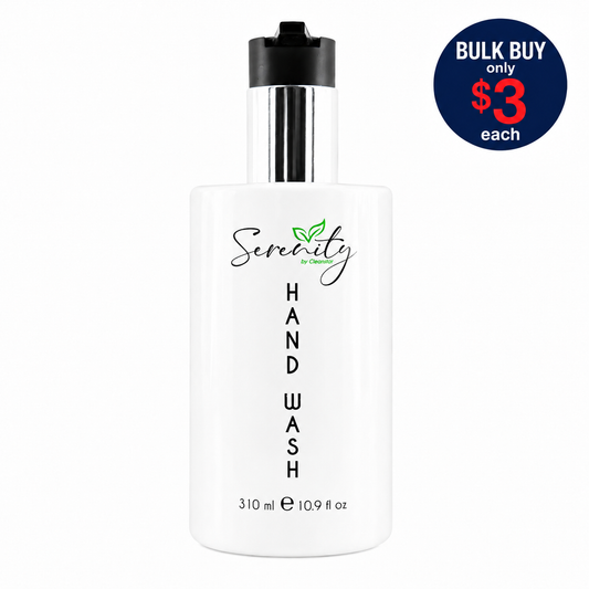 Serenity Hand Wash Pump Bottle 310ml Box of 50 – Hotel Guest Amenities (CHWASH-310ML)