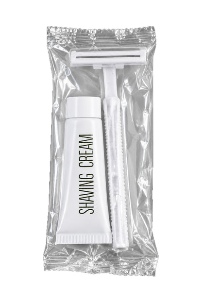 Razor & Shaving Cream Shave Kit - Box of 300 – Hotel Guest Amenities (CSHAVEKIT)