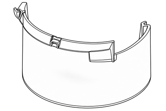 Nilfisk IVB3, ATTIX 350, 360 Vacuum Cleaner Deflector (302000341)***#