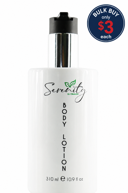 Serenity Body Lotion Pump Bottle 310ml Box of 50 – Hotel Guest Amenities (CBLOT-310ML)