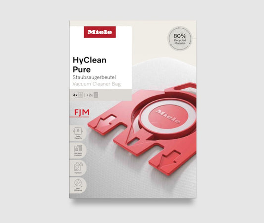 Miele HyClean Pure FJM Synthetic Vacuum Cleaner Dust Bags - 4 Pack (FJM-HP)