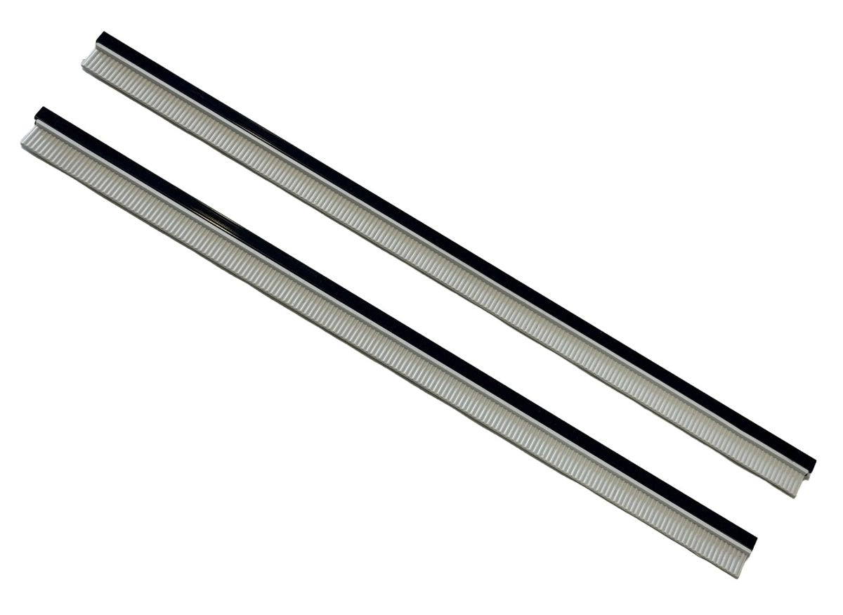 Pair of Squeegee Inserts for FTEA Commercial Vacuum Cleaner Floor Tool with Reinforced Stainless Steel and Height Adjuster (FTEA-WET)
