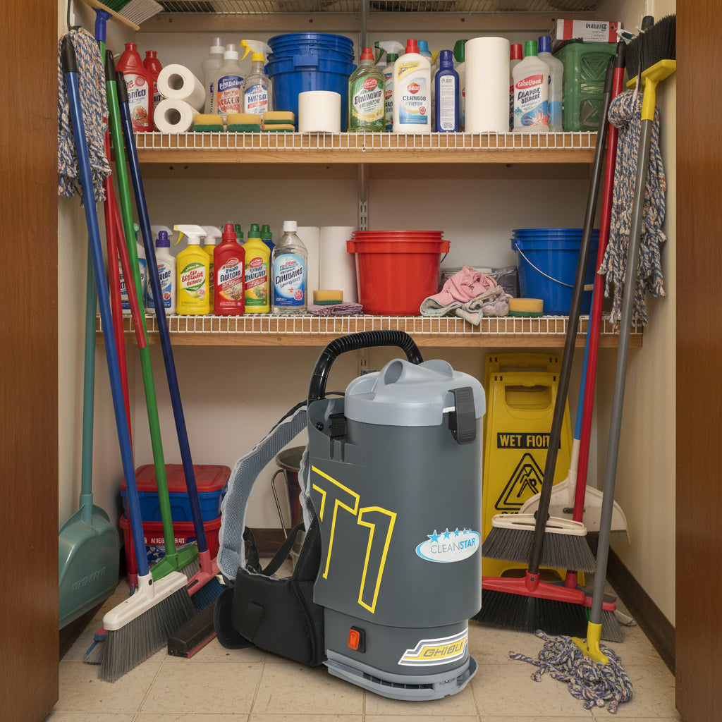 Ghibli T1 Backpack Vacuum Cleaner - Charcoal with Grey Lid (T1v3)