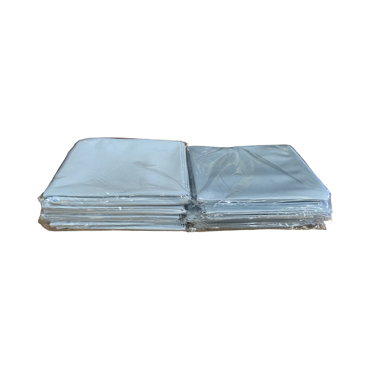 Light Blue Microfibre Cloths for Glass/Mirror Surfaces - 40 Pack (MFPK-GLASS)