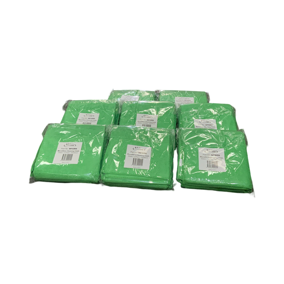 Green Microfibre Cloths - 40 Pack (MFPK-GREEN)