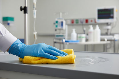 Microfibre Cloth Towels Pack of 5 Yellow For Infectious Areas (MFYLW) AVAILABLE FROM EARLY-MID SEPTEMBER 2026