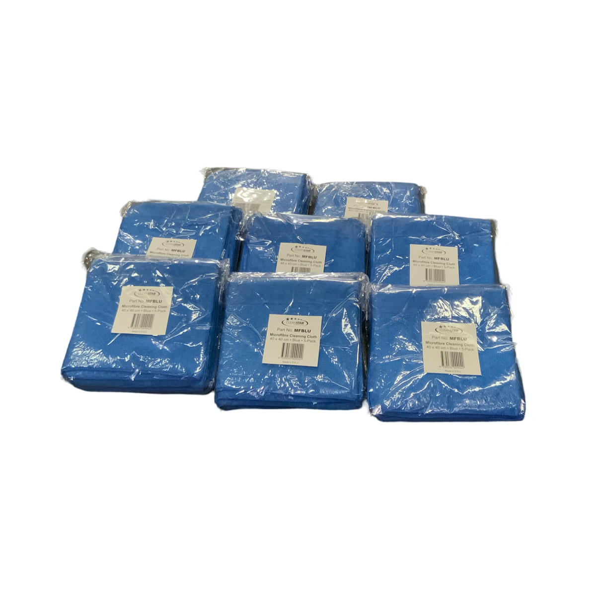 Blue Microfibre Cloths - 40 Pack (MFPK-BLUE)