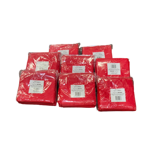 Red Microfibre Cloths - 40 Pack (MFPK-RED)