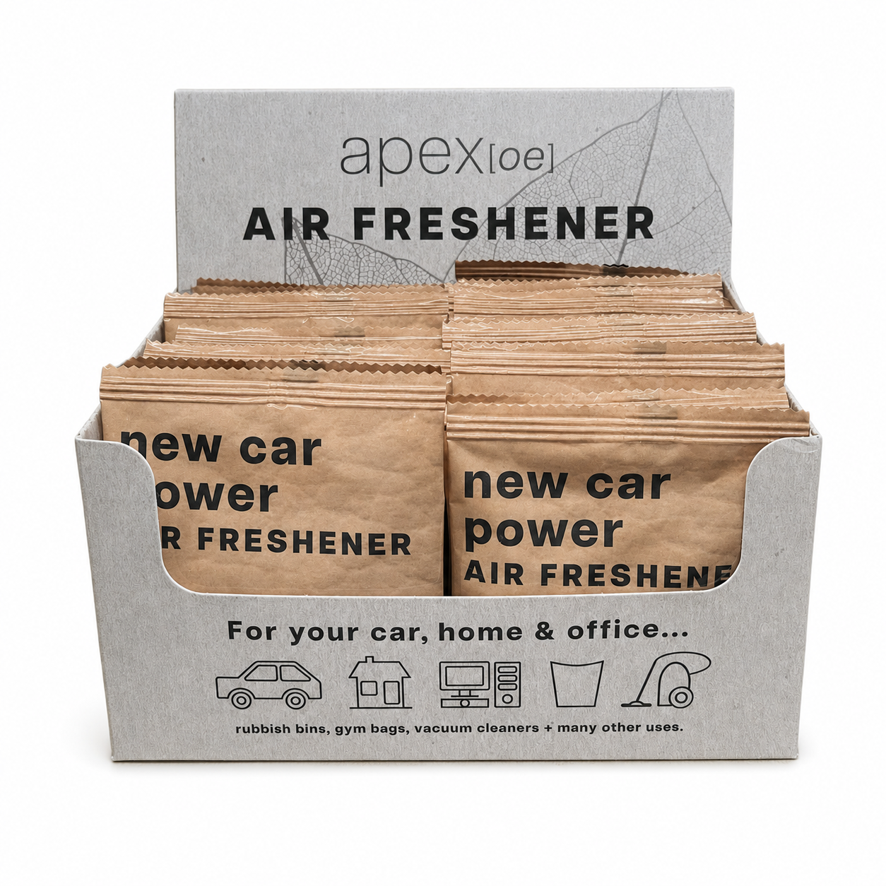 New Car Power Air Freshener Fragrance Sachet - 25pc - AUSTRALIAN MADE (FS-NEWCAR-25)