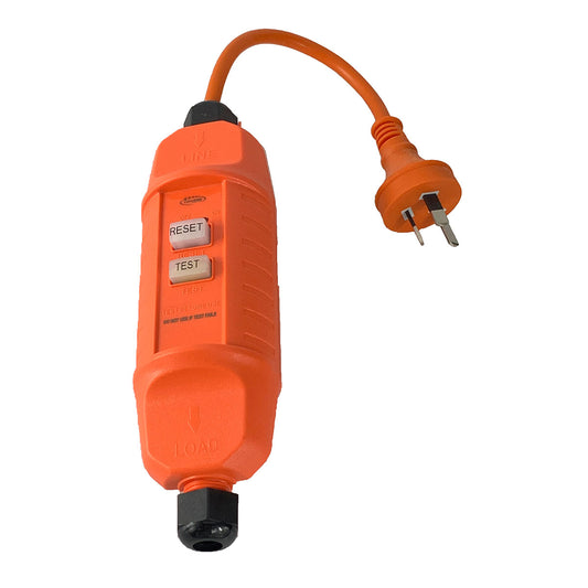 Wireable In-Line RCD Safety Switch - Orange (RCD-4A)