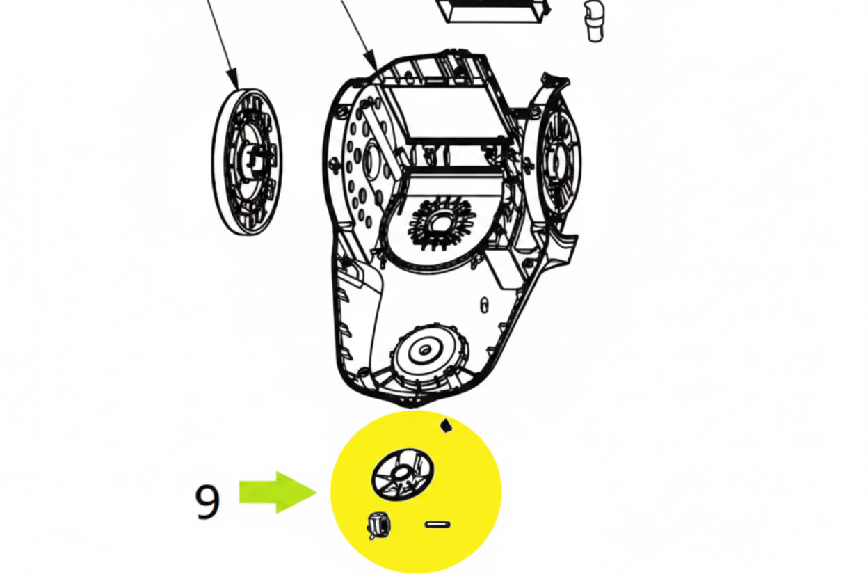 Vax VX38, VX39, VX57, VX71, VX73, VCP7P2400, VCP6B2000 Vacuum Cleaner Castor Wheel (029246024007)***#