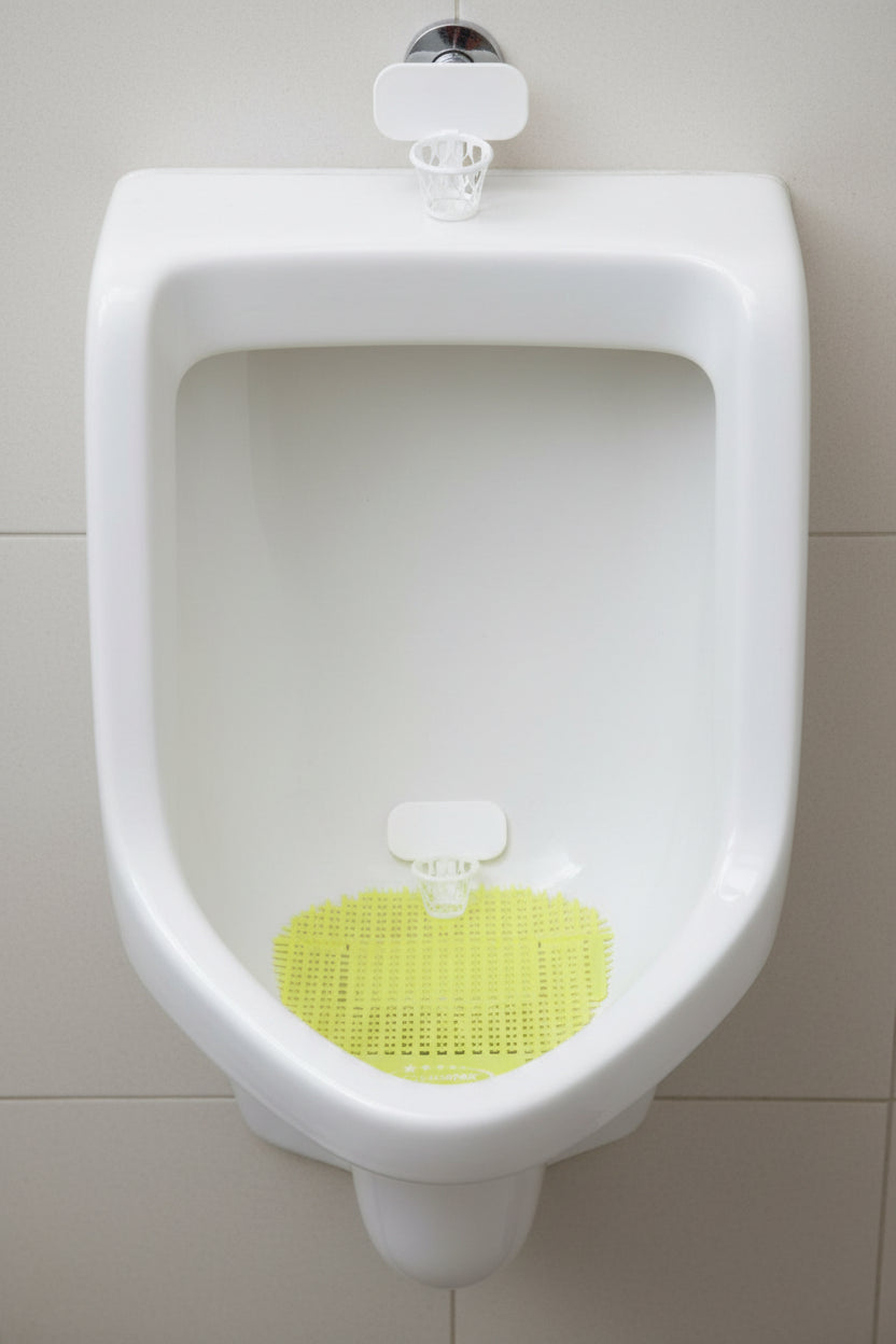 Basketball Urinal Screens- Lemon - 10 Pack (UR-BB-LEMON-10)#