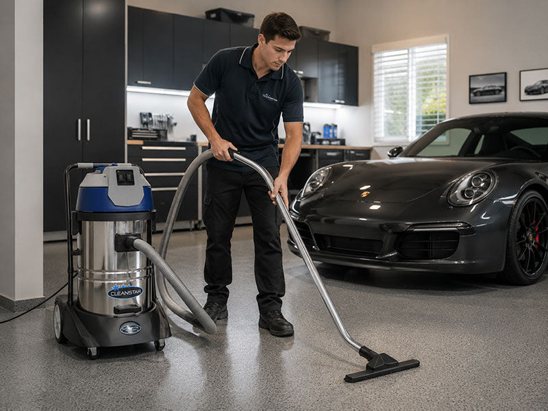 Cleanstar 60L Stainless Steel Commercial Wet and Dry Vacuum Cleaner (VC60L)