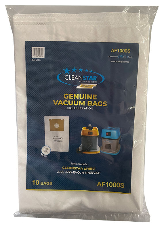 Pullman and Cleanstar AS5 Evo Synthetic Vacuum Cleaner Bags - 10pk (AF1000S)
