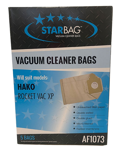 Hako Rocket Vac XP Vacuum Cleaner Bags - 5pk (AF1073)