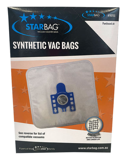 Miele Canister Vacuum Cleaner Synthetic Dust Bags - 5pk (AF1075S)