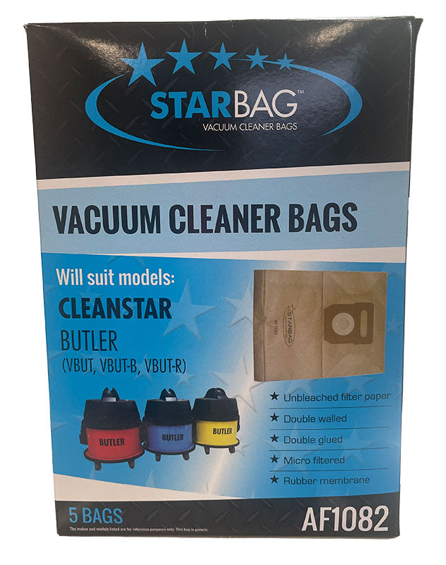 Cleanstar Butler Paper Vacuum Cleaner Bags - 5pk (AF1082)