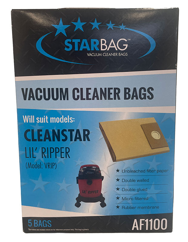 Cleanstar Lil Ripper VRIP Vacuum Cleaner Bags - 5pk (AF1100)