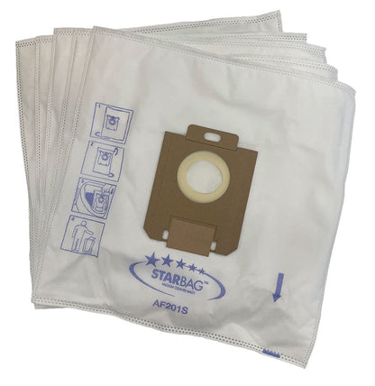 AEG, Electrolux, Philips, Wertheim & Volta Synthetic Vacuum Cleaner Bags - 5pk (AF201S)