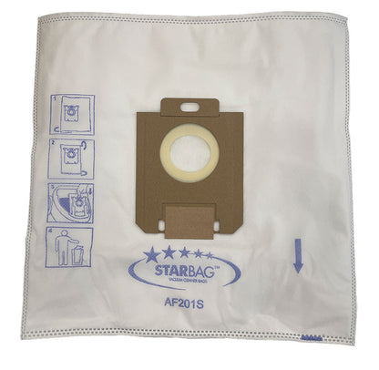 AEG, Electrolux, Philips, Wertheim & Volta Synthetic Vacuum Cleaner Bags - 5pk (AF201S)