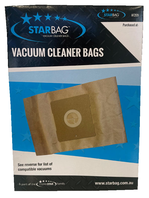 AEG, Airflo, Electrolux, Hoover, Kambrook, Nilfisk, Sanyo, Samsung, Vax & Volta Vacuum Bags - 5pk (AF209)